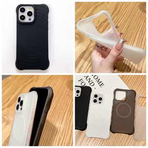 Wave Grain Zacht TPU-telefoonhoesje voor iPhone 15 Plus 14 Pro Max 13 Pro 12 11 Iphone15 Vierhoek anti-valairbags Luchthoekbescherming Schokbestendig Achterkant van mobiele telefoon