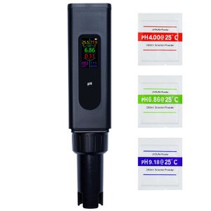 2023 Oplaadbare digitale pH-meter 5-in-1 pH/TDS/EC/zoutgehalte/temp met gelijktijdige gegevensweergave voor hydrocultuur, aquaria, laboratorium