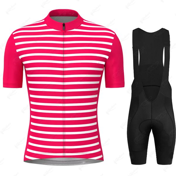2023 Red Men's Cycling Jersey Set Bicycle Bib Shorts Bike Shirt Short Manneve Cyling Vêtements MTB Jersey Maillot Ciclismo Hombre