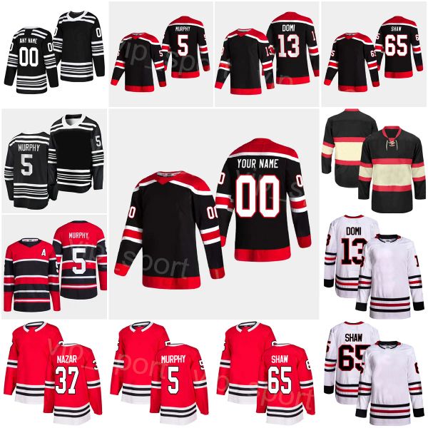 2023 Reverse Retro Hockey 13 Max Domi Maillots Kevin Korchinski 37 Frank Nazar 2 Sam Rinzel 61 Riley Stillman 5 Connor Murphy 65 Andrew Shaw 96