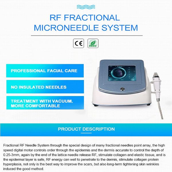 2023 RF Face Acne Marks Portable Skin Tighting Rejuvenecimiento Radiofrecuencia Tratamiento de cicatrices Fractional Microneedle RF Machine