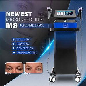 Machine à micro-aiguilles RF 2023, raffermissement de la peau, équipement anti-vieillissement, dispositif d'élimination des cicatrices de rajeunissement de la peau M8 avec 2 ans de garantie