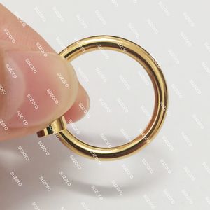 2023 Ring Woman Man Nail Love Band Ring Stones Design Schroef Sieraden Liefhebber Silver Gold Rings met Bagooli