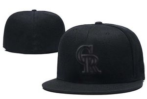 2023 Rockies Cr Letter Baseball Caps Casquettes Chapeus voor mannen dames sport hiphop mode botten gemonteerde hoeden h11-3.9