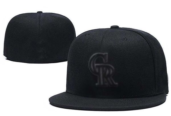 2023 Rockies CR letra Gorras de béisbol Casquettes chapeus para hombres mujeres deportes hip hop moda huesos sombreros equipados H11-3.9