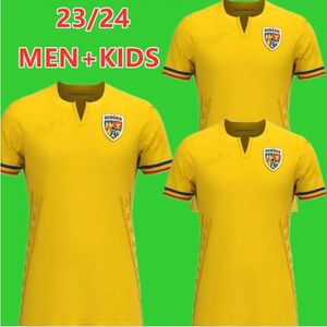 2023 Équipe nationale de Roumanie Maillots de football pour hommes STANCIU ALIBEC STANCIU Accueil ALIBEC Chemises de football jaunes Uniformes à manches courtes 66666