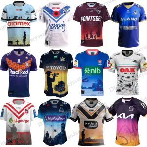 2023 Rugby Jerseys Cowboy Nieuwe Kampioenen 22/23 Raider Gaguar Rhinoceros Renst Alle NRL League Penrith Panthers dolfijn ridder bronco heren maat S-5XL