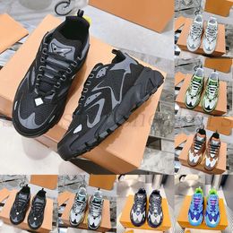 2023 Runner Tatic Sneaker Luxe Heren Casual Schoenen Designer Hardloopsneakers Koel Grijs Wit Groen Zwart Zilver Heren Trainers Leer Mode Ademend Trainer