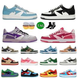 2023 Zapatos casuales para correr Plataforma Zapatillas de deporte Sk8 Sta Charol Verde JJJJound Negro Blanco Plate-forme para hombres Mujeres Entrenadores jogging EU