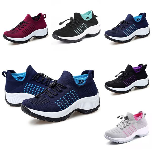 2023 Zapatos para correr Fly Knit Sockshoes Jogging Designer Plataforma Sports Sports Sports Casual Big Size Lace-Up Whel-Up Wall Spane Al aire libre 36-40