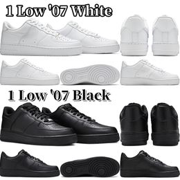 klassiekers 1 one casual designer schoenen voor heren dames triple wit zwart 1 Low '07 heren trainers buitensporten sneakers maat 36-47