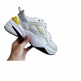 2023 Chaussures de course M2K Trainers sportifs baskets Blanc Pure Pure Platinum Femmes Mens Zapatillas March le M2K Tekno Dad Size 36-45 A3RV #