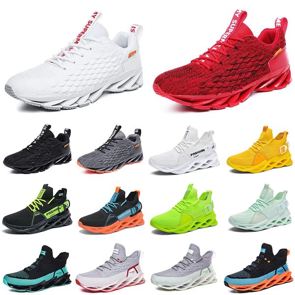 2023 Chaussures de course Hommes Noir Blanc Rouge Jaune Vert Gris Sarcelle Vert Hommes Baskets Sport Baskets Couleur 1