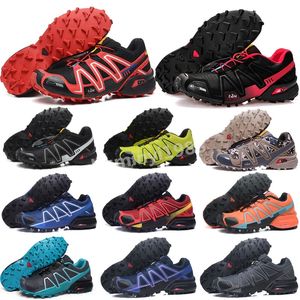 2023 Hardloopschoenen Solomon Sneakers Speed Cross 3.0 III CS heren heren casual schoenen Zwart rood wit Donkerblauw appelgroen geel trainers buitensport sneakers Z11