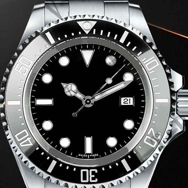 2023 SA3135 Automatique 116660 Montre Homme Lunette Céramique Noire Cadran Noir Bracelet Sea-Dweller Acier 904L Meilleure Édition Montres PTRX Nouvelles Montres HOMME