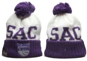 2023 Sacramento''Kings''Beanie Baseball Noord-Amerikaanse Team Side Patch Winter Wol Sport Gebreide Muts Skull Caps Mutsen