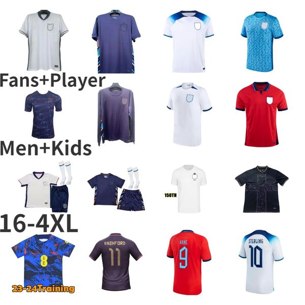 2024 SAKA FODEN Jerseys de fútbol 150º Pre partido BELLINGHAM RASHFORD 24 25 INGLATERRAS KANE GREALISH Nacional 150 Camiseta de fútbol 2025 Camisas de mujer Hombres blancos Kits para niños MEAD