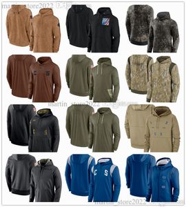 2023 Salute To Service voetbal trui hoodies Pat McAfee Anthony Richardson Shaquille Leonard Michael Pittman Jr. Jonathan Taylor Quenton Nelson Heren Dames Jeugd