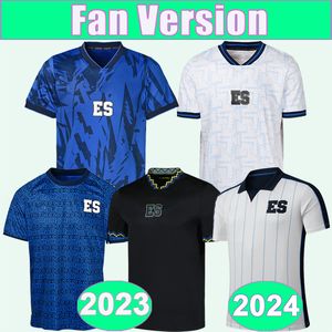 2023 Salvador Nationaal Team Voetbalshirts heren LARIN TAMACAS D.CEREN Thuis Blauw Uit Wit 2024 Speciale edities Voetbalshirts Uniformen met korte mouwen
