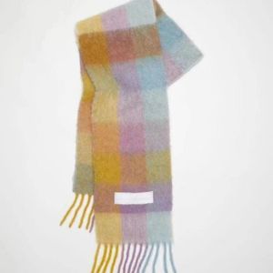 2023 sjaal designer man geruite wollen AC winter sjaals kasjmier sciarpa voor vrouwen winter warm dikke kwast luxe sjaal eenvoudig casual dagelijks leven hj01