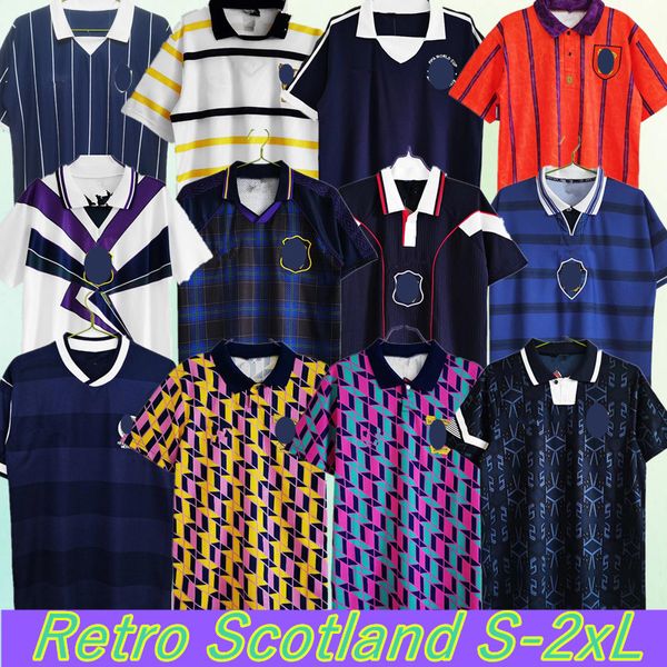 2023 Escocia 150.a camiseta de fútbol SOUNESS 1978 82 86 88 89 90 Copa del mundo RETRO camiseta de fútbol de fútbol 92 93 94 96 98 Colección vintage McSTAY Uniformes Maillots retroceso