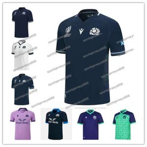 2023 Ecosse Maillots de Rugby Coupe du Monde 2023 2024 7S Domicile Polo Gilet Chemises Maillots de Rugby pour Hommes