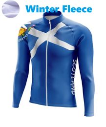 2023 Ecosse Hiver Cyclisme Vestes Polaire Maillot De Cyclisme Homme À Manches Longues VTT Vêtements De Vélo Thermique Vêtements De Vélo Invierno Maillot Ropa Ciclismo