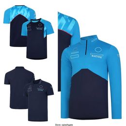 T-shirt à capuche de l'équipe F1 MS-BZ, nouveaux pilotes à manches courtes avec le même costume de course, vêtements personnalisés à séchage rapide, saison 2023