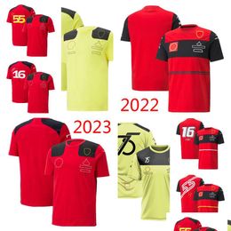 Temporada 2023 Carreras Ropa deportiva Hombres y mujeres Fans de verano Camisa Talla grande Ropa Manga corta Equipo F1 Camiseta Drop Entrega Dhalq