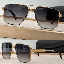 Seizoen 2023 THE DAWN Designer Nieuwe zonnebrillen voor heren en dames met goudgrijs frame Dawn Fashion-zonnebril