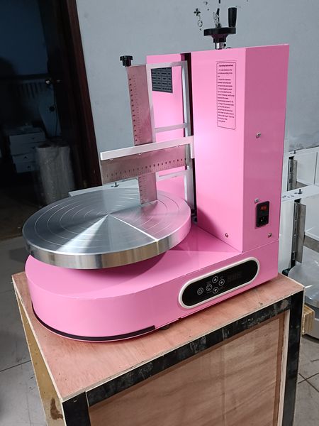 2023 semi-automatique Cake lissage de gâteau de lissage des gâteaux de plâtonnement en plâtrage en plâtrage revêtir l'appareil de cuisson de la machine à remplir la machine