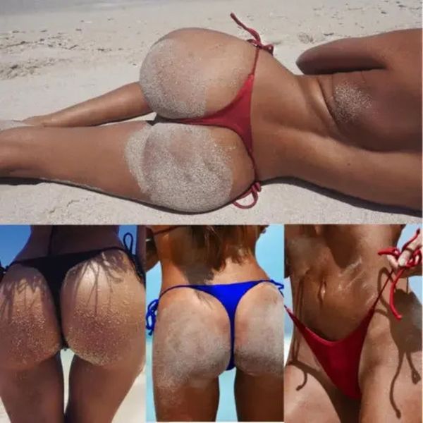 2023 Sexy Tiny Brazilian Bikini Femenina Femenina Mujeres Geninas G-String Micro Mini Thong Bras