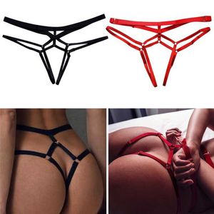 2023 Sexy Vrouwen Bandage Hollow Out String Slipje Lingerie T Back Transparante Lingerie Dames Open Kruis Speelgoed Slipje Ondergoed l230626