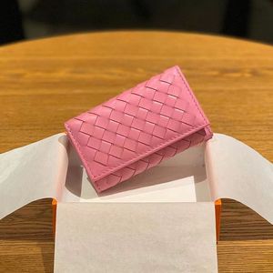 2023 peau de mouton Texture cuir tressé luxe carte-clé sac aspiration magnétique porte-carte sac à main Designer luxe multi-carte sac