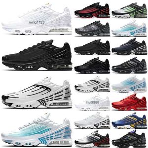 2023 Chaussures Chaussures de course Baskets de sport Baskets de jogging Radiant Red Classic Triple Noir Blanc Bleu Gris Plus Tn 3 Tuned 3 Pour Hommes Femmes