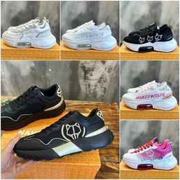 2023-Schoenen Vrouwen Mesh Sneakers Designer Leisure Sport Kussen Dikke Zool Schoen Super Droogte Off Sneaker Leer Dubbele sneaker