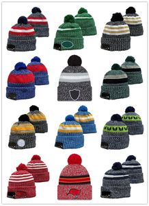Bonnet en tricot à revers avec Pom, bonnets d'équipe de Football, chapeaux en tricot, nouvelles casquettes, 2023