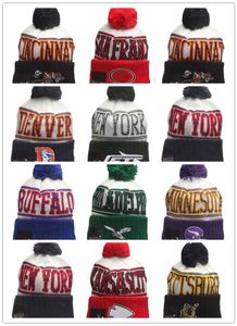 2023 Sideline historique Pom revers tricot chapeau crème équipe Football bonnets équipes tricots chapeaux mélanger et assortir toutes les casquettes