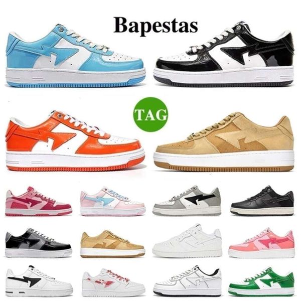 2023 Sk8 Femmes Chaussures Casual a APBapestas Sta Low Abc Camo Stars Vert Pastel Pack Rouge Noir Orange Sax Hommes Baskets Plateforme