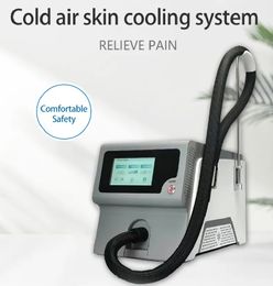 2023 Machine de thérapie par glace de refroidissement par air froid pour la peau Utilisation du système de refroidissement de la peau à basse température avec dispositif d'épilation au laser Traitement de la douleur fraîche rel