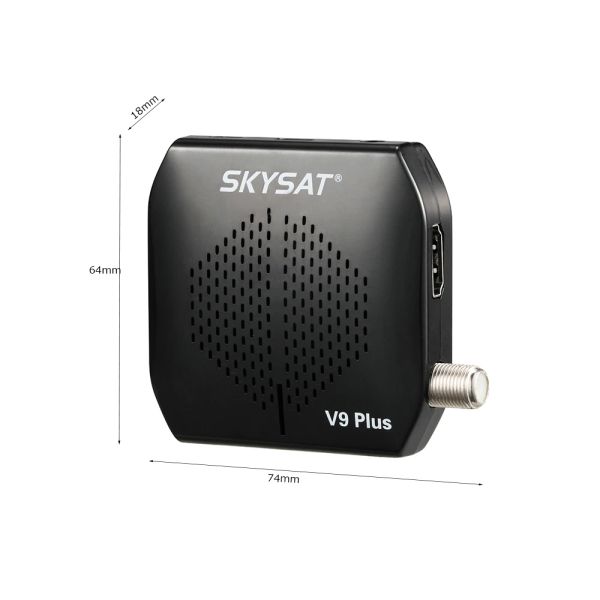 2023 SKYSAT V9 Plus HD Receptor satelital digital DVB-S/S2 Soporte CS USB Wifi Opcional 3G Dongle PVR H.264 V9+ V9Plus