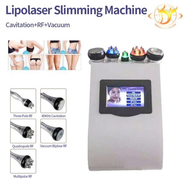 Minceur Machine 5 en 1 40K Cavitation Ultrasons Vide Rf Radio Fréquence Led Lumière Peau Levage Cellulite Mince Machine155