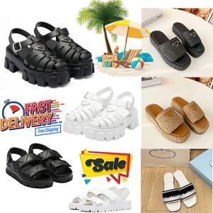 2024 Designer Sandalen Beroemde Vrouwen Platform Slides Sandaal Mode Satijn Zijde Luxe Schoen Hoge kwaliteit outdoor strandslippers