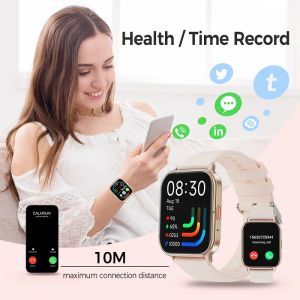 2023 Smart Watch Android Téléphone 1.83 '' Inch Color Screen Bluetooth appelez le sang Oxygène / surveillance de pression Smart Watch Women Men