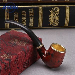 2023 Rookpijpen Resin Boss Small Pipe Portable Rubber Wood Palm Pijp Rookgereedschap