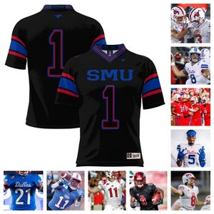 Maillot de football SMU Mustangs 2023 13 Roderick Daniels Jr. 24 Velton Gardner 9 Key'Shawn Smith 50 Hyrin White 96 DeVere Levelston 15 Cameron Robertson