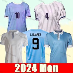 2024 Uruguay Soccer Jersey 25/25 SUAREZ 100 aniversario CAVANI N.DE LA CRUZ Camiseta del equipo nacional G.DE ARRASCAETA VALVERDE R.ARAUJO R.BENTANCUR Uniforme de fútbol