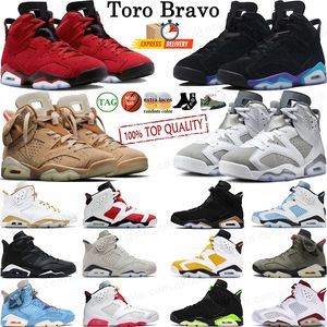 Jumpman 6 Chaussures de basket-ball 6s Aqua Toro Bravo Cool Gris UNC Georgetown Midnight Navy Rouge Oreo University Bleu Britannique Kaki Jaune Ocre Hommes Jump Man Trainer Sneaker