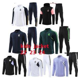 2023 Soccer Tracksuits Sets Real Madrids Bellingham Vini Jr Tracksuit Set 22 23 24 Kids Football Kit Chandal Futbol Survetement Madrides Trainingspak voetbal jas