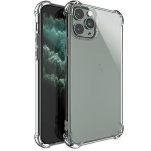 2024 Fundas de teléfono transparentes de TPU suave, funda protectora trasera a prueba de golpes para iPhone 15 14 13 12 mini 11 pro X XS max XR 7 8 plus